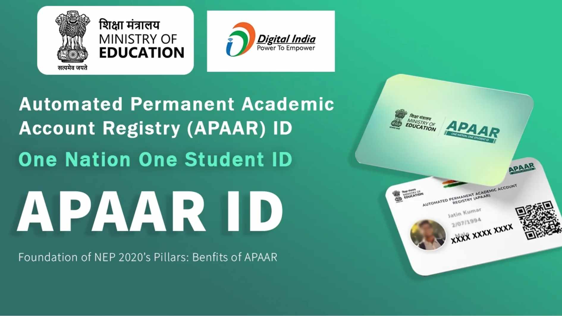 APAAR ID: One Nation, One Student ID for a Unified Digital Academic Identity !